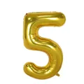 40-inch metallic gold number 5 foil balloon for birthday and party decorations - 40 Inch Number 5 / Gold