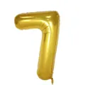 Golden 40-inch number 7 foil balloon for birthday and party celebration decor - 40 Inch Number 7 / Gold