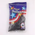 Bag of 100 black 5-inch latex balloons, helium quality and biodegradable for parties - Black