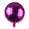 Deep purple 18-inch round metallic foil balloon for wedding party decoration - Rose Red