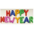 Kit de ballons HAPPY NEW YEAR en aluminium coloré pour décorations de fête de Nouvel An - Nouvel An (HAPPY NEW YEAR) / Coloré