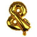 Palloncino in alluminio dorato da 16 pollici a forma di e commerciale per feste - Simboli Dorati / Oro