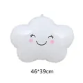 Smiling white cloud foil balloon for party decoration, 46x39cm cartoon character balloon - Smiling Cloud with Blushing Cheeks Model B / 46x39cm