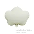 19-inch matte white cloud-shaped aluminum foil balloon for party decoration - Cream Cloud / 19 Inch (48x45.5cm)