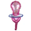 Pink pacifier foil balloon with 'it's a girl' print for newborn baby party decor - Baby Girl Pacifier 48*22cm