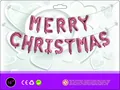 Σετ ροζ μπαλόνια Merry Christmas 16 ιντσών σε επαγγελματική συσκευασία λιανικής - Ροζ Χρυσό Μπαλόνια Γράμματα Χριστουγέννων