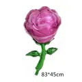 Grande palloncino in alluminio a forma di rosa rosa per feste e decori 83x45cm - Rosa Rosa