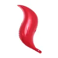 Levendige rode S-vormige folieballon met metallic glans voor bruilofts- en feestdecoratie - 18 Inch S-Vorm / Rood