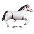 White horse foil balloon for birthday party decorations measuring 82x51cm size - White