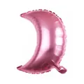 Perlmutt-Rosa 18-Zoll-Mondsichel-Folienballon mit Metallic-Effekt für Party-Dekorationen - Rosa