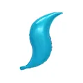 Blauwe S-vormige folieballon met metallic afwerking voor bruiloft en party decor - 18 Inch S-Vorm / Parelmoer Blauw