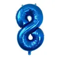 32-inch dark blue number 8 foil balloon with metallic finish for birthday parties - Number 8 / Blue