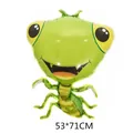 Cartoon green praying mantis foil balloon for party decoration, size 53x71cm - Mantis