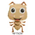Cartoon ant shaped aluminum foil balloon for party decoration in light brown 48x75cm - Ant