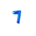 16 Zoll königsblauer Zahlenballon 7 aus Folie mit Metallglanz für die Geburtstagsfeier - Blau 7