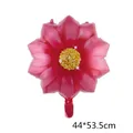 Pink sunflower aluminum foil balloon for parties, 44x53.5cm floral decoration - Red
