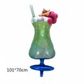 Globo de papel de aluminio copa cóctel tropical 101x70cm decoración de fiesta - Estilo Vaso de Jugo