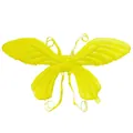 Bright yellow butterfly wing foil balloon for kids birthday party decoration with straps - Yellow