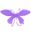 Inflatable purple butterfly wing balloons with straps for children birthday party - Purple