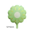 Globo de margarita de papel de aluminio verde menta para fiesta, flor 52x42cm - Verde