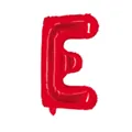 Ballon alphabet lettre E rouge métallisé 16 pouces pour décor de mariage - Rouge E