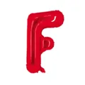 Ballon lettre F rouge 16 pouces en aluminium pour décoration mariage anniversaire - Rouge F