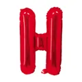 Ballon en aluminium rouge vif en forme de lettre H pour décoration de fête - Motif Géométrique Rouge