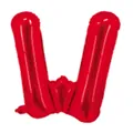 Ballon en aluminium lettre W rouge de 16 pouces pour mariage et décorations - Rouge W