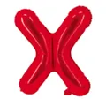 Ballon en aluminium rouge brillant en forme de lettre X pour décor de mariage - Rouge X