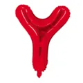 Ballon alphabet Y rouge de 16 pouces pour décoration de mariage et fête festive - Rouge Y