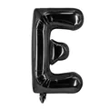 Ballon lettre E en aluminium noir 16 pouces effet métallique pour déco mariage - Noir Style E