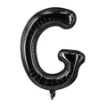 Ballon en aluminium noir brillant en forme de lettre G pour décor de fête et mariage - Noir G