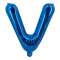 Ballon en aluminium bleu en forme de lettre V pour décoration de fête - Bleu V