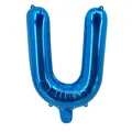 Ballon en aluminium bleu métallisé en forme de U pour décor de fête et mariage - Bleu U