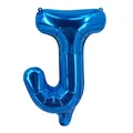 Ballon lettre J bleu 16 pouces en aluminium métallisé pour décoration de mariage - Bleu J