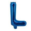 Ballon en aluminium bleu en forme de lettre L pour décoration de fête - Bleu L