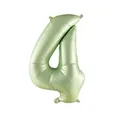 Olive green number 4 aluminum foil balloon for birthday party decorations - Olive Green 4