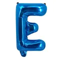 Ballon en aluminium lettre E bleu pour décoration de fête et mariage festif - Bleu E