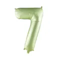 32-inch olive green number 7 aluminum foil balloon for party decoration - Olive Green 7