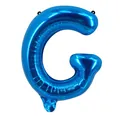 Ballon en aluminium bleu lettre G 16 pouces décoration métallique fête anniversaire - Bleu G