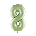 32-inch matte sage green number 8 foil balloon for party birthday celebrations - Olive Green 8