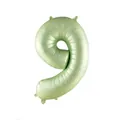 32-inch olive green foil number 9 balloon with premium matte metallic finish - Olive Green 9