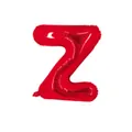 Ballon alphabet lettre Z rouge métallique de 16 pouces pour décoration - Z Rouge