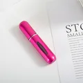 5ml rose red refillable perfume atomizer with window and metallic finish - 5ml / Matte Rose Red