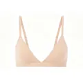 Bralette de triángulo sin costuras en color nude con tirantes finos ajustables - XS / Color Piel