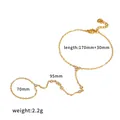 Round Zirconia Inlay Chain Design (TB5228)