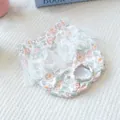 Mutandine floreali per animali con fiocco in pizzo e foro per la coda - Stile Floreale Rosa Foglia Verde