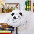 Panda themed pet princess dress with white mesh tutu skirt and metal D-ring for leash - Panda Tutu Dress
