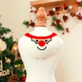 Christmas pet bandana with Santa Claus motif and soft felt scalloped edges - Christmas Series Bib (Santa)