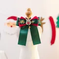 Christmas pet bow collar with reindeer charm and gold bell for dogs and cats - Christmas Fashion Collar Reindeer